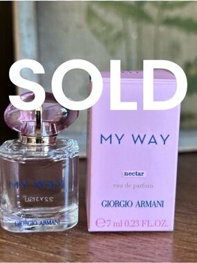 Giorgio Armani My Way NECTAR Eau de Parfum Perfume Splash MINI Travel 0.23oz 7mL